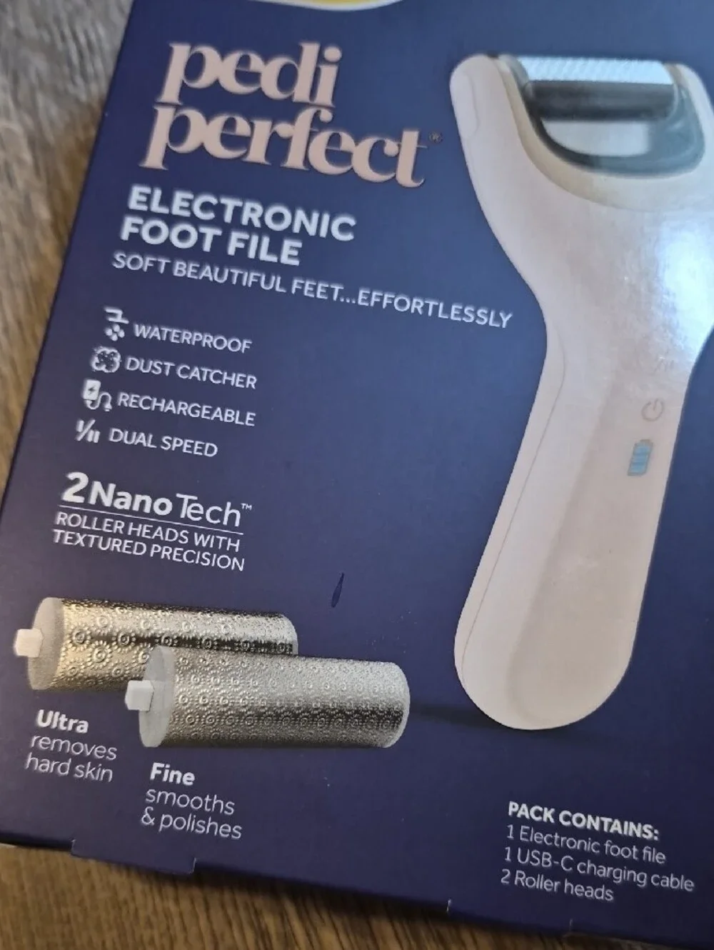 Dr. Scholl's Pedi Perfect Electronic Foot File - Nwt